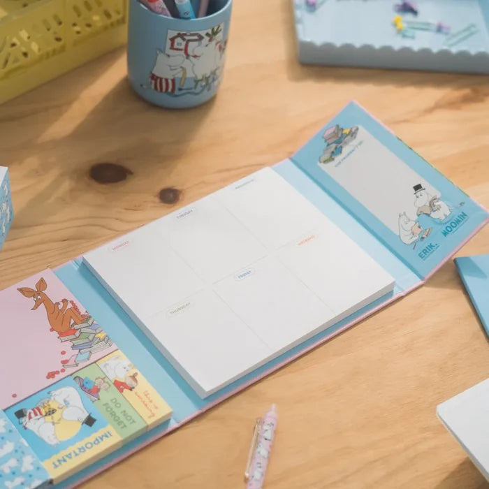 Moomin | Set de Notas Adhesivas con Planificador Semanal Moomin