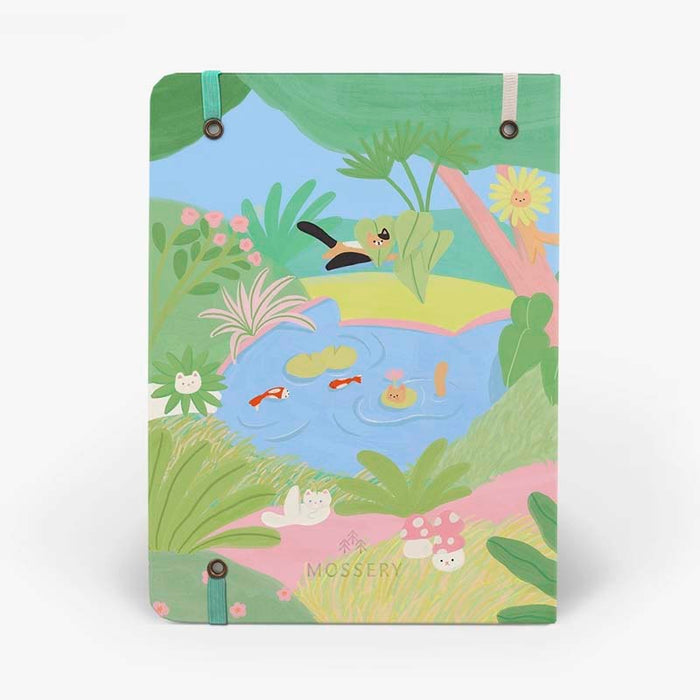 Mossery | Cuaderno Threadbound A5 Cat Paradise (Puntos)