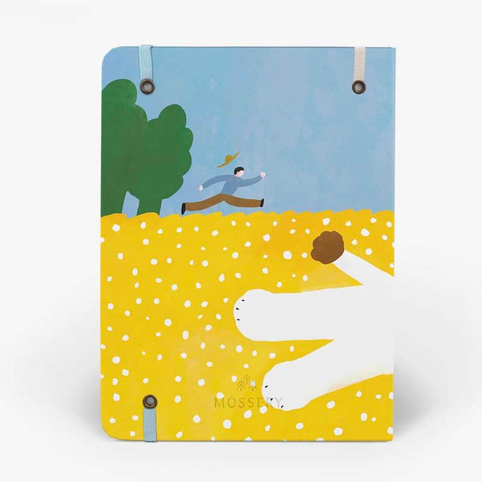 Mossery | Cuaderno Threadbound A5 Dog Chase (Puntos)