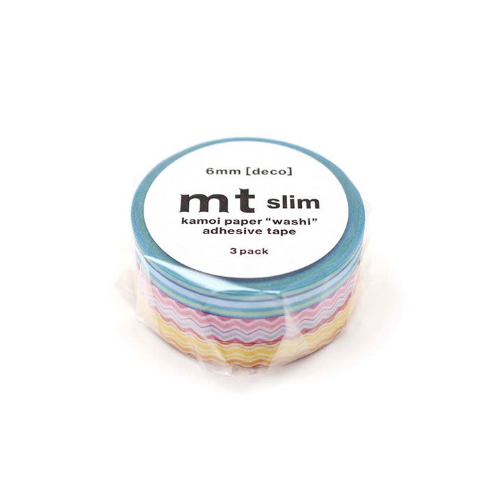 MT Masking Tape | Line Slim Washi Tape (Set de 3)