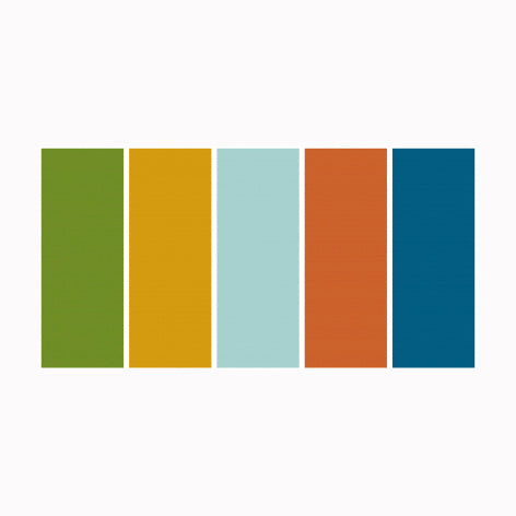 MT Masking Tape | Set de 5 Washi Tapes Colores Matte