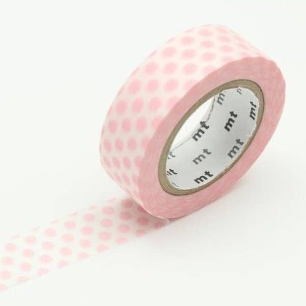 MT Washi Tape - Dot Strawberry Milk