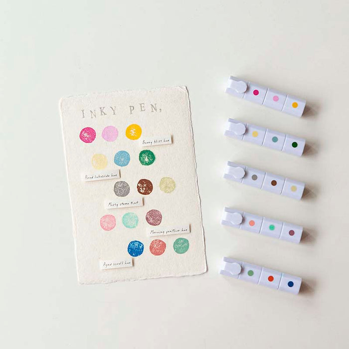 MU LifeStyle | Set de Tinta para Sellos Ink Pen 11 Reed Lakeside Hue