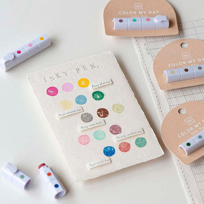 MU LifeStyle | Set de Tinta para Sellos Ink Pen 11 Reed Lakeside Hue