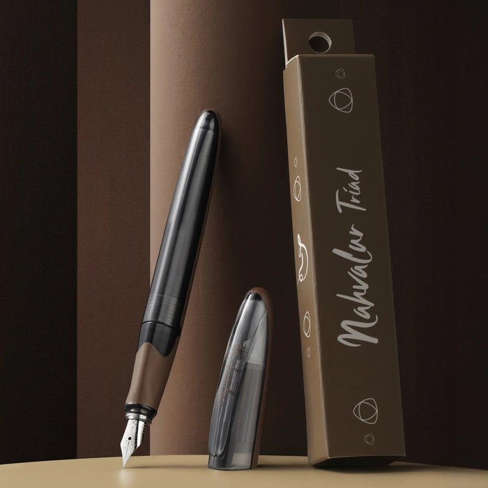 Nahvalur Triad Fountain Pen - Chocolate