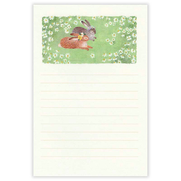 NB CO | Papel de Carta Ressa Rabbit With A Floral Ornament