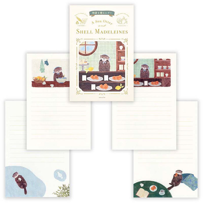 NB CO | Papel de Carta Ressa Sea Otter and Shell Madeleine