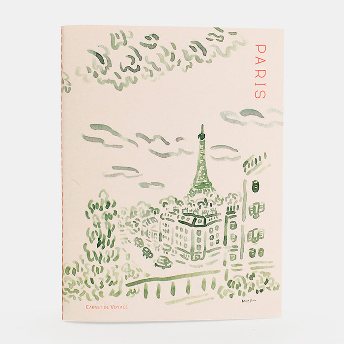 Paperways | Cuaderno de Viaje Ilustrado L'Après-midi Paris Eiffel Pink