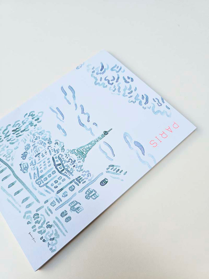 Paperways | Cuaderno de Viaje Ilustrado L'Après-midi Paris Eiffel Pink