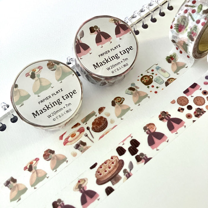 Papier Platz | Necktie Breakfast Is Ready Washi Tape