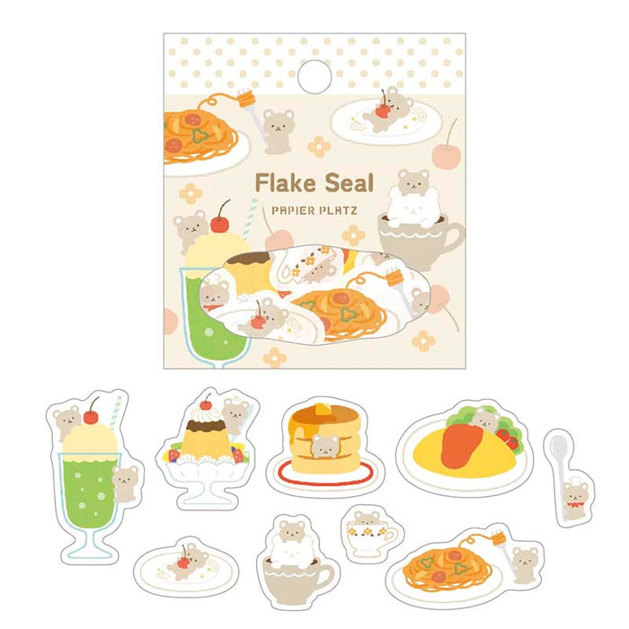 Papier Platz | Pegatinas Flake Kuma Teatime