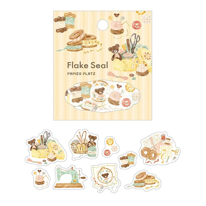 Papier Platz | Pegatinas Flake Nakauchi Waka Bears Sewing
