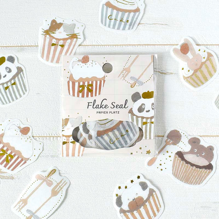 Papier Platz | Pegatinas Flake Shochirou Tobimatsu Cupcake