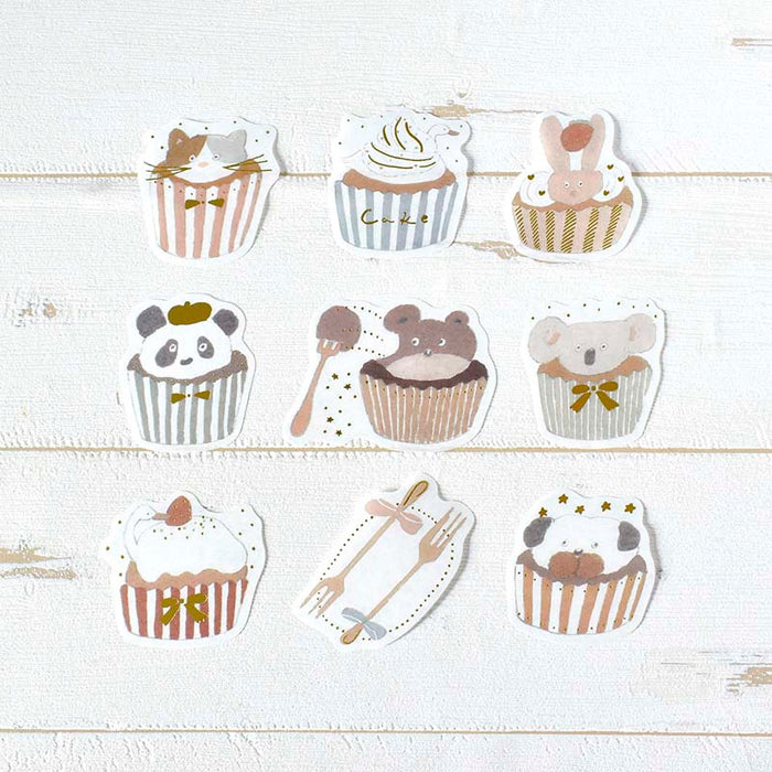 Papier Platz | Pegatinas Flake Shochirou Tobimatsu Cupcake