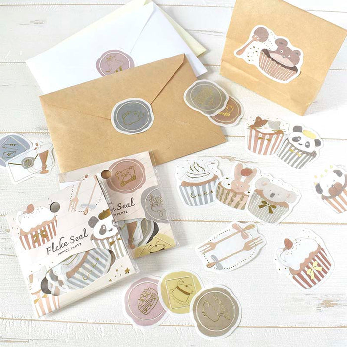 Papier Platz | Pegatinas Flake Shochirou Tobimatsu Cupcake