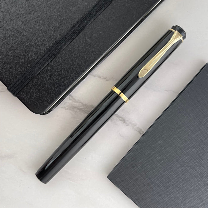 Pelikan Classic P200 Fountain Pen - Black w/ Gold Trim