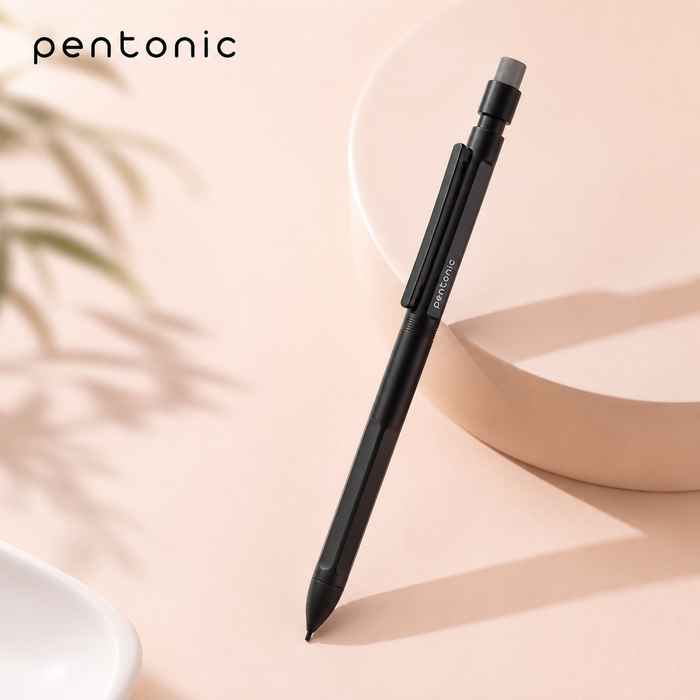 Pentonic 0.7 mm Mechanical Pencil Set | Pack of 3 Pencils + 1 Lead Tube