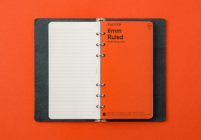 Plotter Shiranami 6-Ring Leather Binder - Bible Size