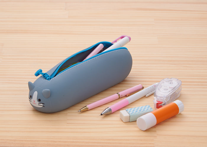 PuniLabo Lying Down Zipper Pouch - Shiba Dog