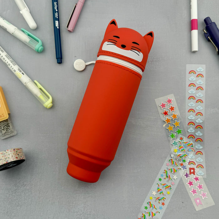 PuniLabo Stand Up Pen Case - Red Fox