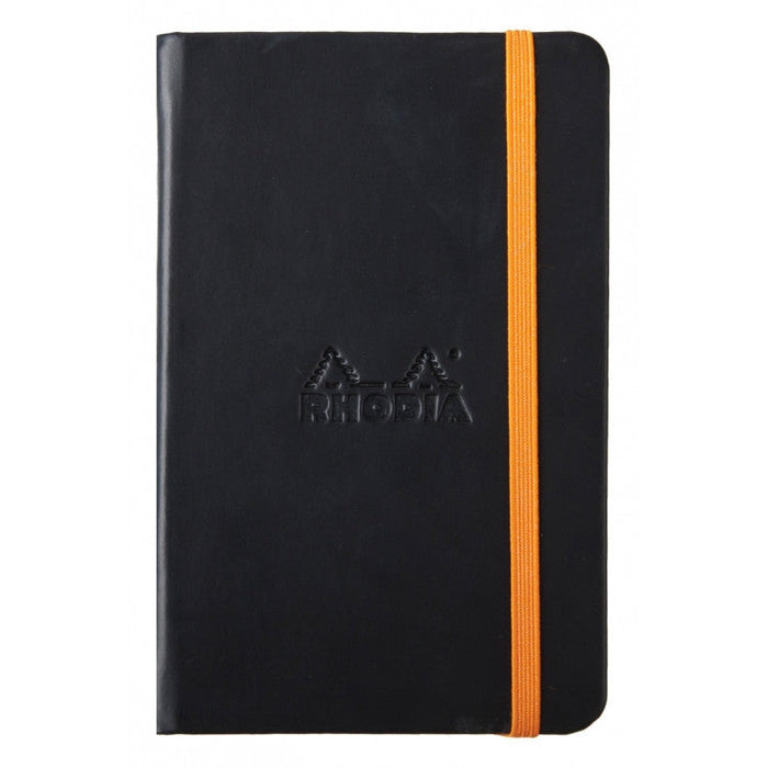 Rhodia Rhodiarama A5 Hard Cover Notebook - Ruled - Black | Atlas Stationers.