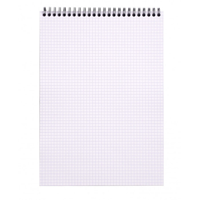 Rhodia Wirebound Notepad - Graph 80 sheets - 8 1/4 x 11 3/4 - Orange cover | Atlas Stationers.