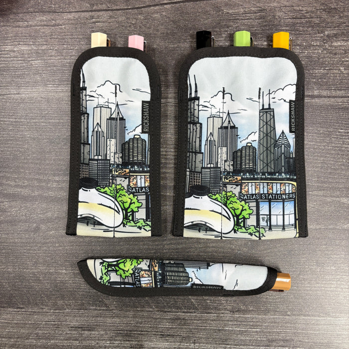 Rickshaw Bagworks 3-Pen Long Coozy - City Views (Atlas Exclusive)