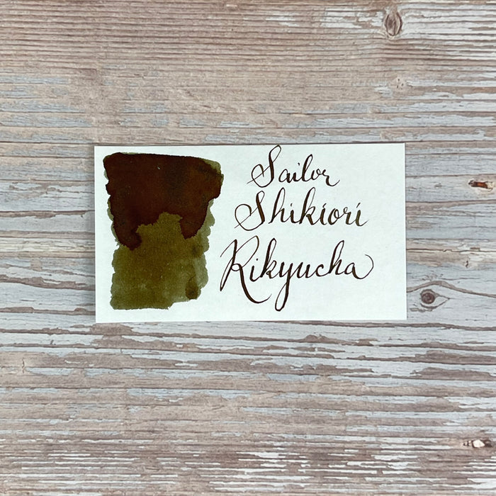Sailor Shikiori Ink Cartridges -Rikyucha (Green Brown) (New)