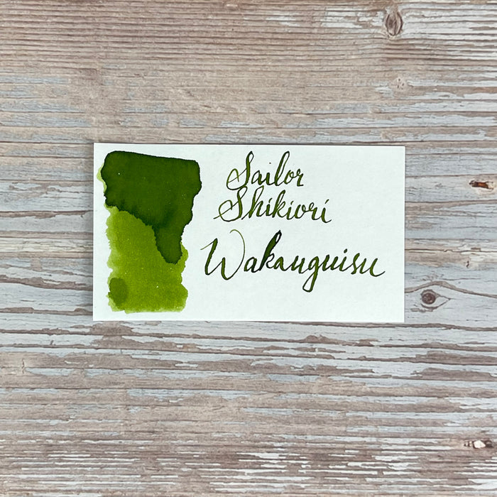 Sailor Shikiori Ink Cartridges -Wakauguisu (Yellow Green) (New)