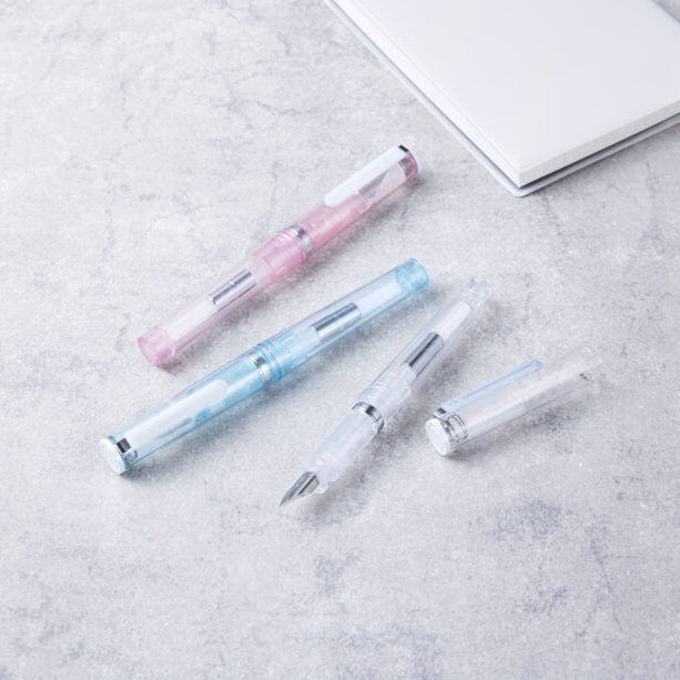 Sailor Tuzu Glassy Fountain Pen - Crystal White (Limited Edition)