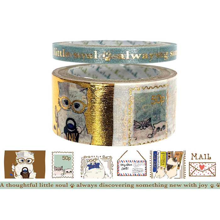 Seal-do | Kirapika My Dear Cats Cat Letters Washi Tape Set