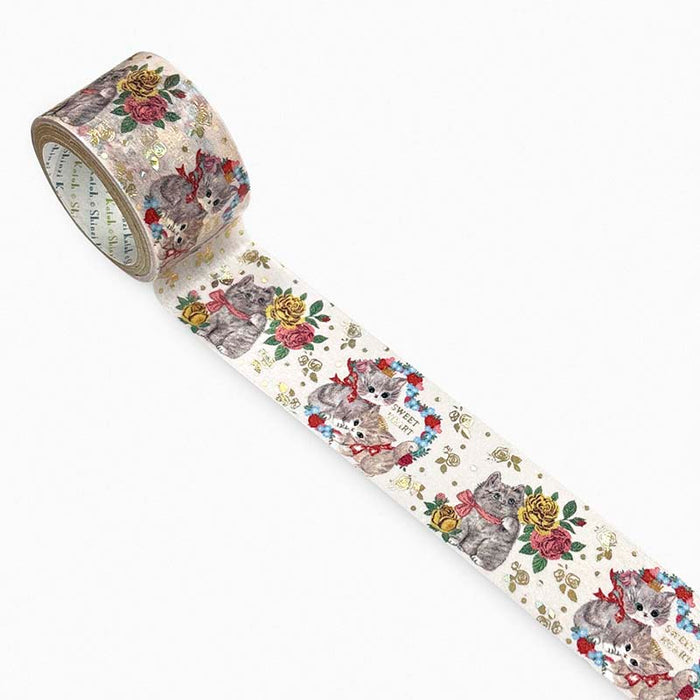 Seal-do | Kirapika Rose Cat Washi Tape