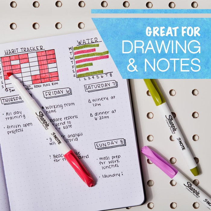 Sharpie S-Note Note Taking Markers Assorted - 12/pk | Atlas Stationers.
