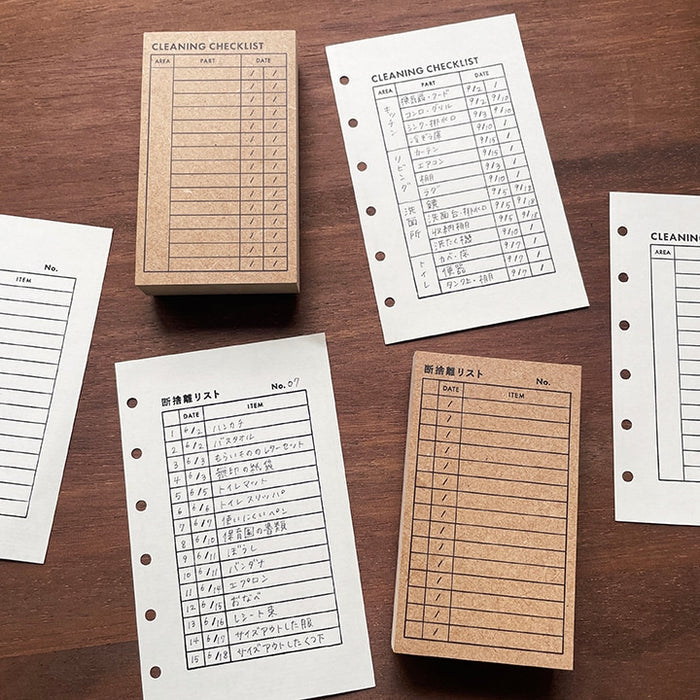 Stamp Marché Marle List Stamp - Cleaning Checklist