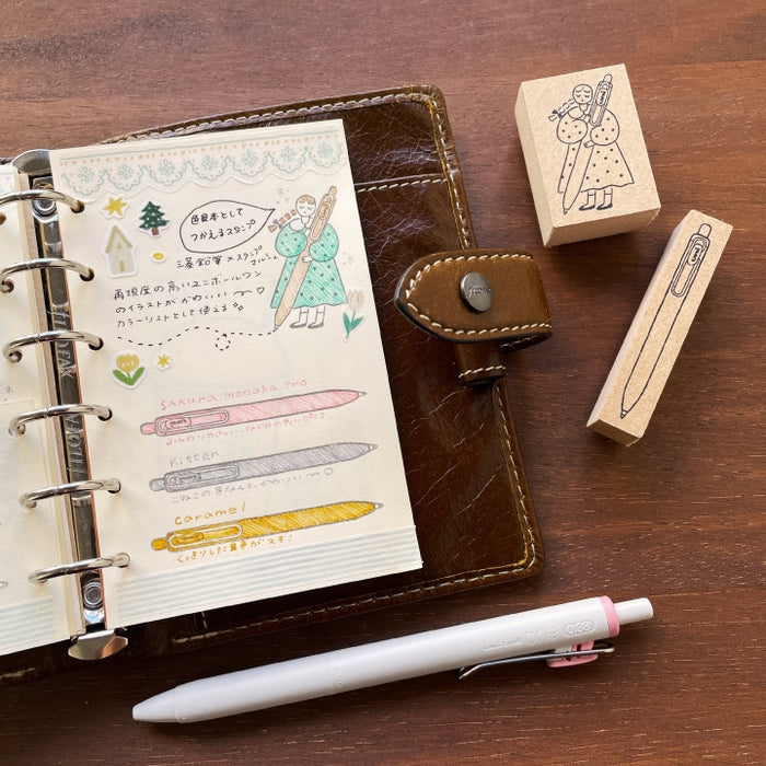 Stamp Marché x Mitsubishi Uni-Ball One Marle Illustration Stamp