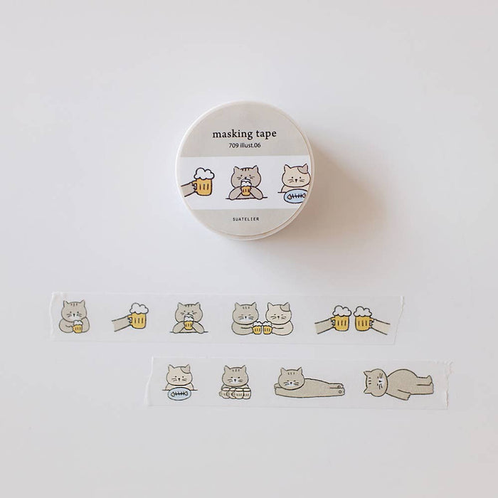 Suatelier Design Washi Tape - Illust.06
