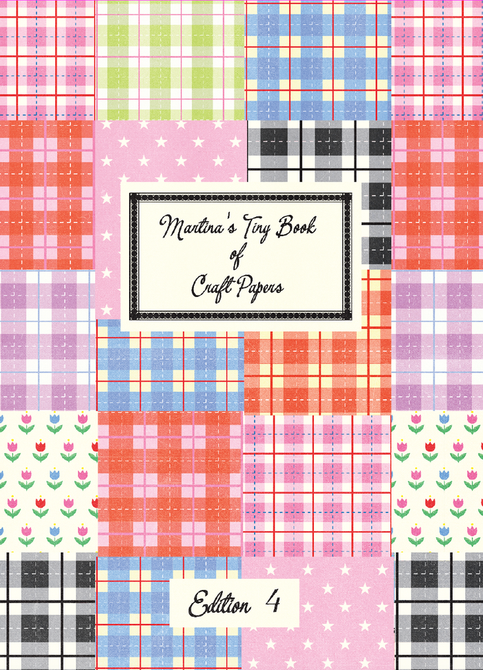 TINY STORE Martina’s Tiny Book of Scrapbooking Papers (Edition 4: Plaid & Stars!)
