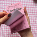 TINY STORE Signature Pink "Thank You" Notepad