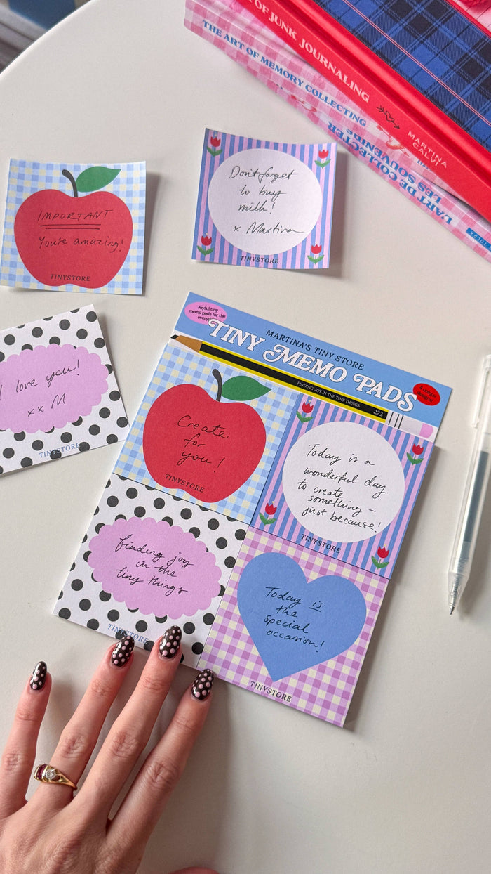 TINY STORE The Cutest Desk Memo Pads (4 Pack)
