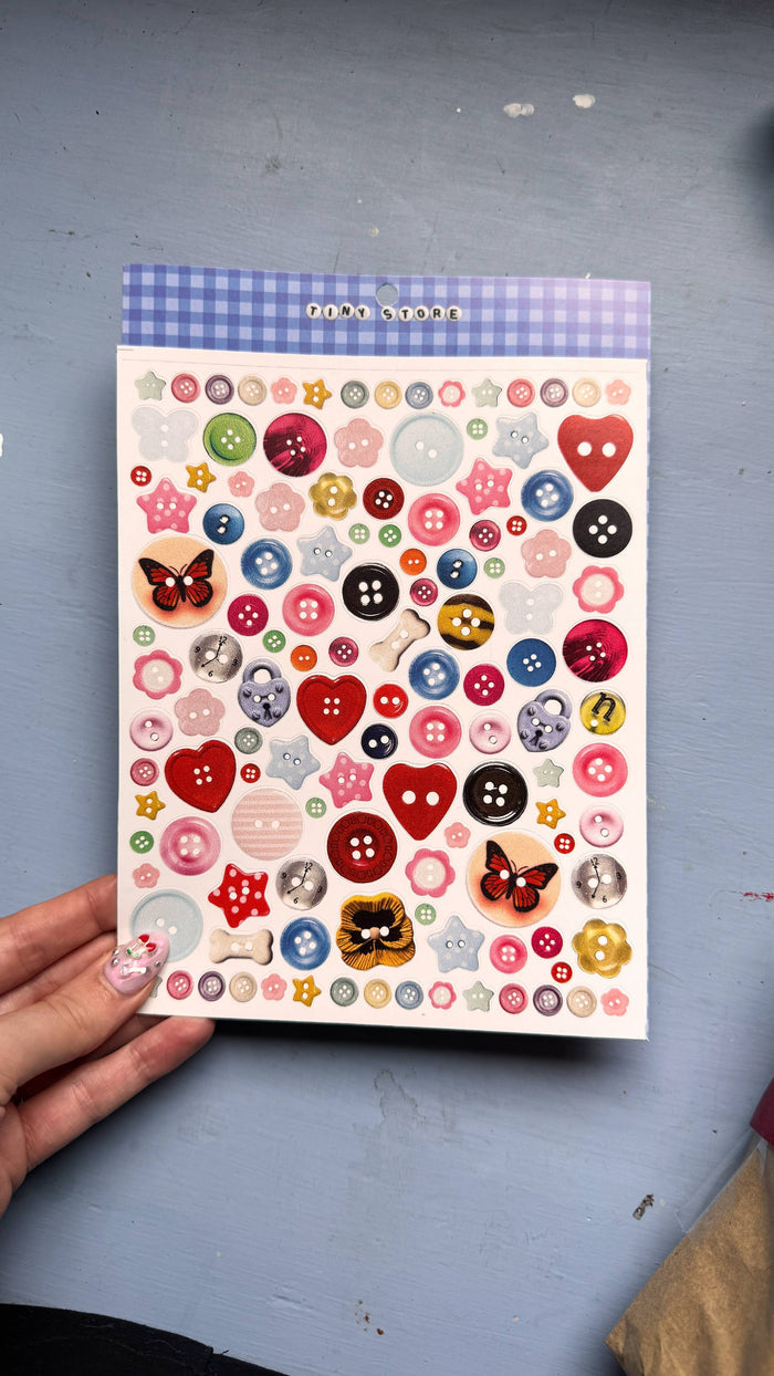 TINYSTORE Button Stickers!
