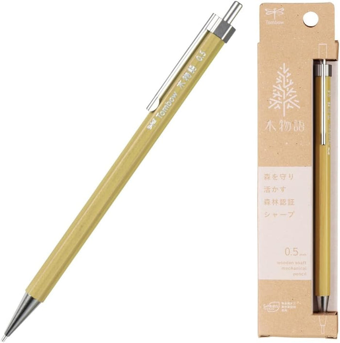 Tombow | Portaminas Wooden Monogatari 0.5 Leaf Green