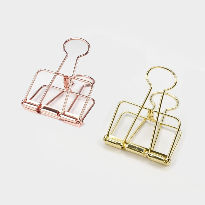 Tools To Liveby | Binder Clips Oro Rosa (51mm)