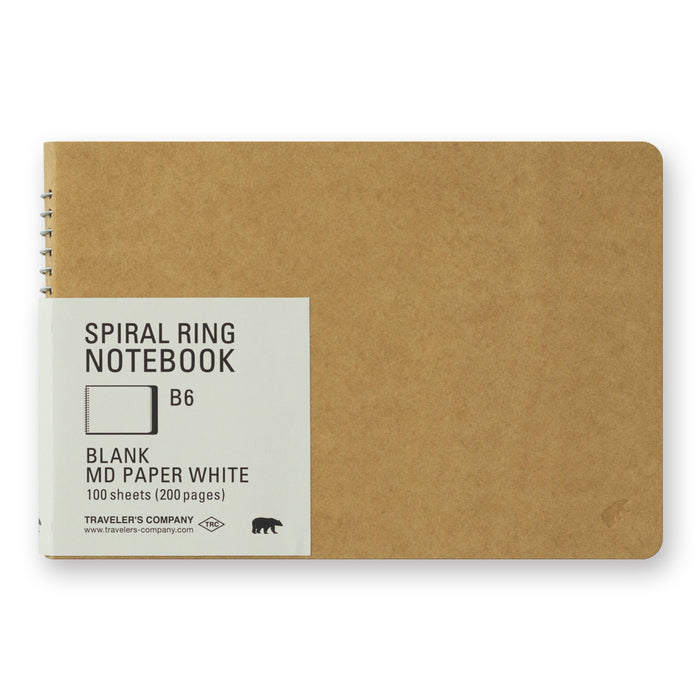Travelers B6 Notebook w/ MD Paper White - Blank