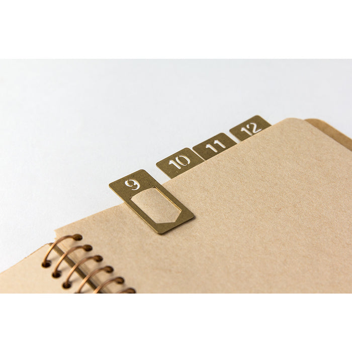 Traveler's Brass Number Clip
