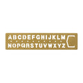 Traveler's Brass Template Alphabet