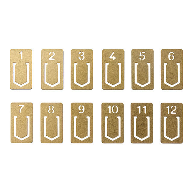 Traveler's Company | Clips Numerados Brass