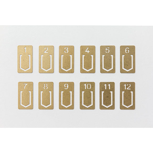 Traveler's Company | Clips Numerados Brass