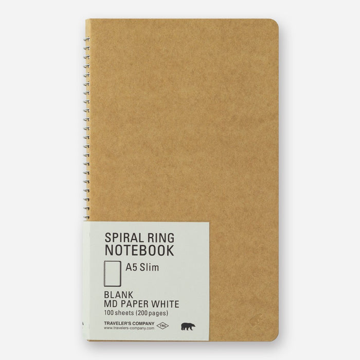 Traveler's Company | Cuaderno con Espiral A5 Slim Papel Blanco