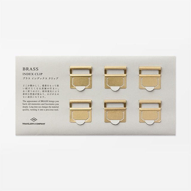 Traveler's Company | Marcapáginas Brass Index Plate