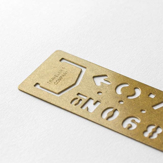 Traveler's Company | Marcapáginas Brass Template Number
